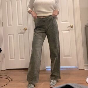 Vintage wide leg suede leather pants!